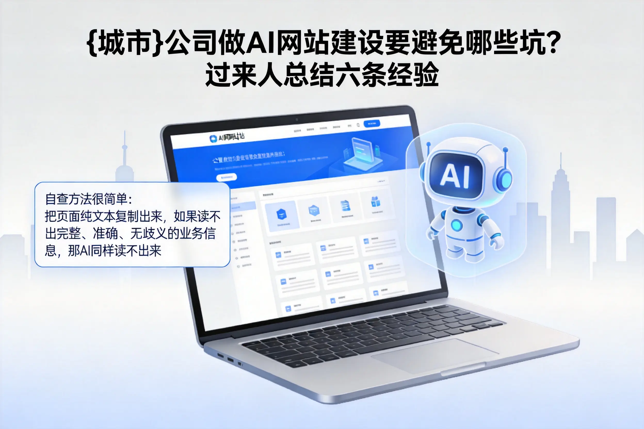 荆州公司做AI网站建设要避免哪些坑?过来人总结六条经验