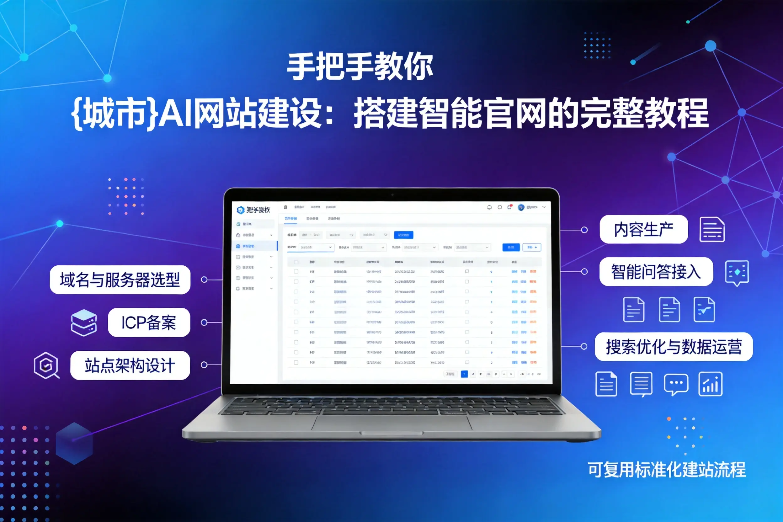 手把手教你荆州AI网站建设:搭建智能官网的完整教程