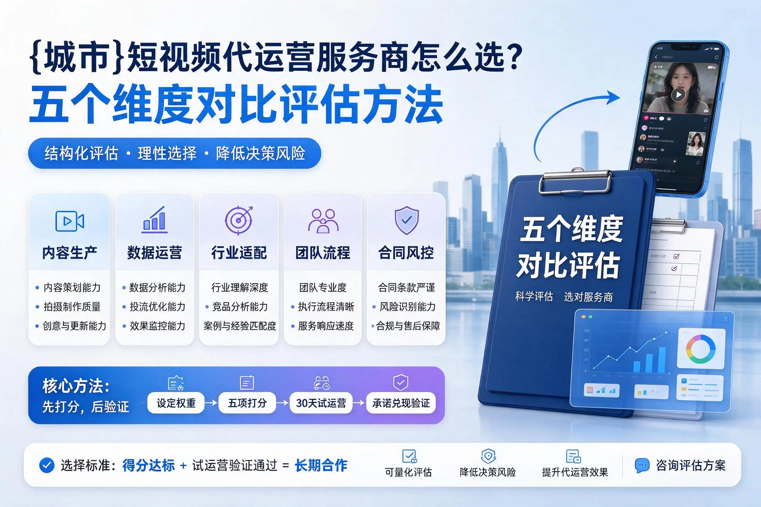 荆州短视频代运营服务商怎么选？五个维度对比评估方法