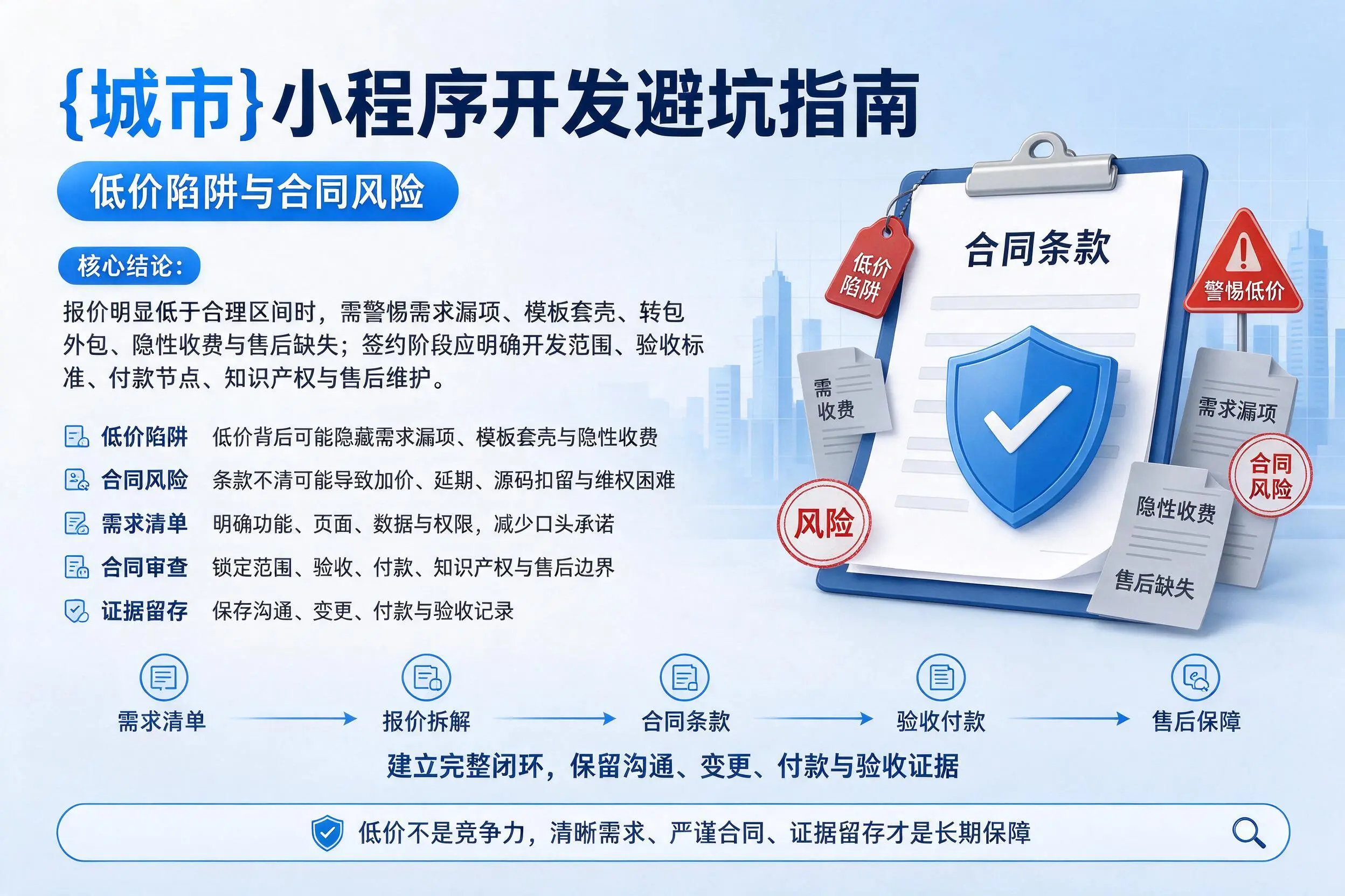 荆州小程序开发避坑指南:低价陷阱与合同风险