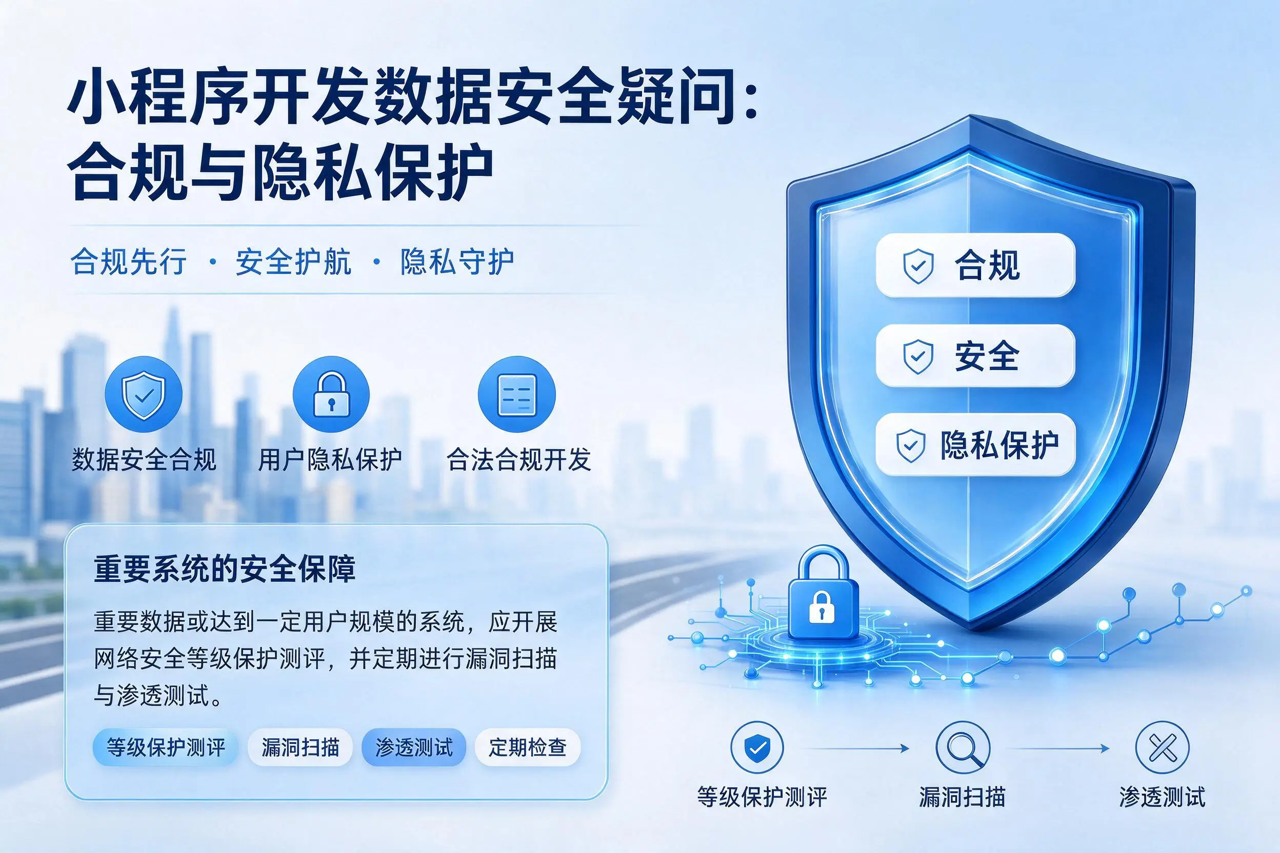 荆州小程序开发数据安全疑问:合规与隐私保护