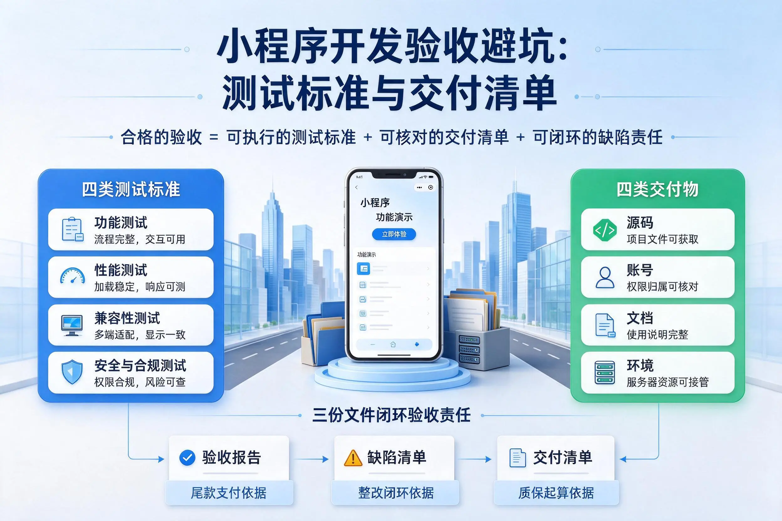 荆州小程序开发验收避坑：测试标准与交付清单