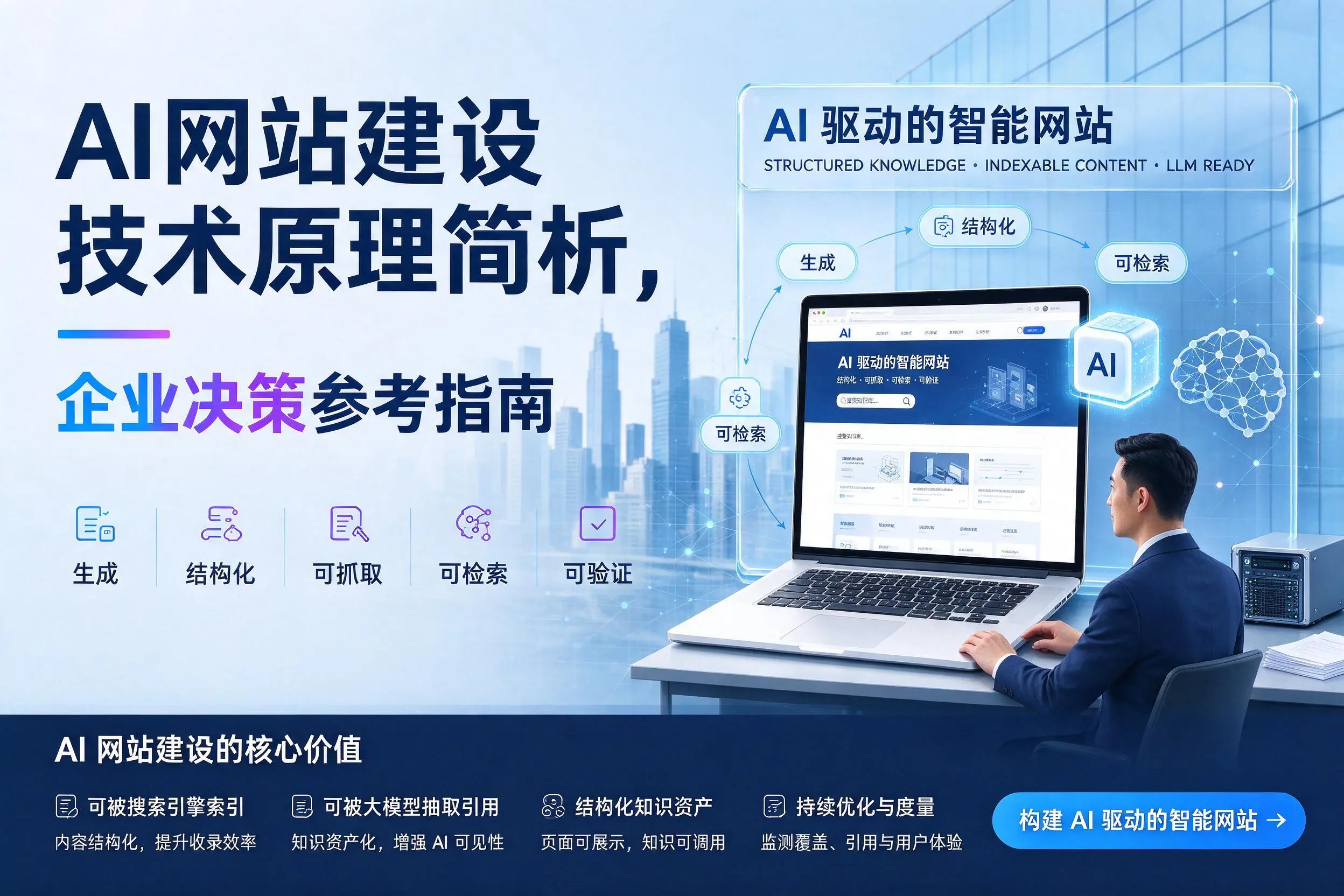 AI网站建设技术原理简析，荆州企业决策参考指南