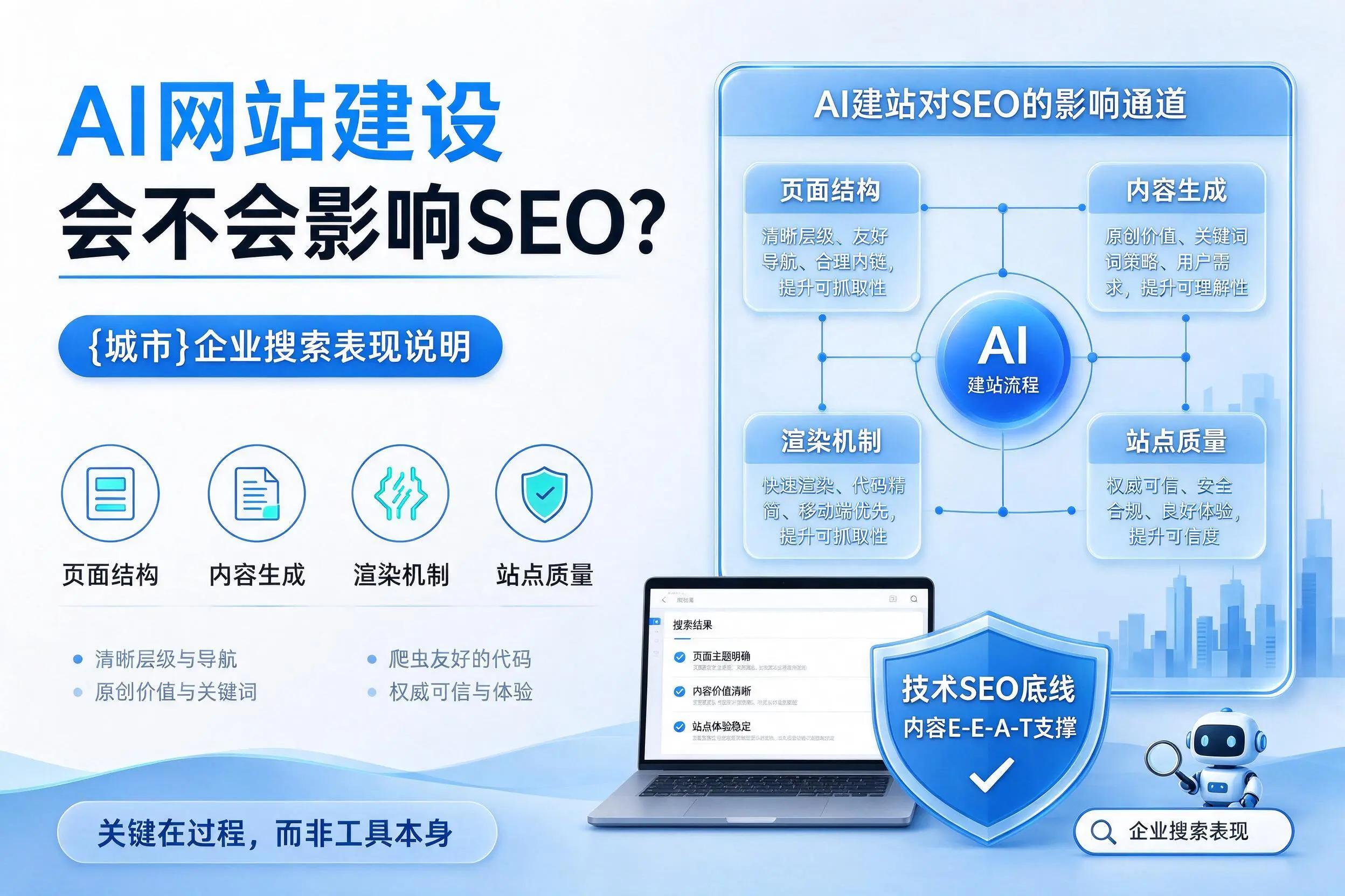 AI网站建设会不会影响SEO？荆州企业搜索表现说明