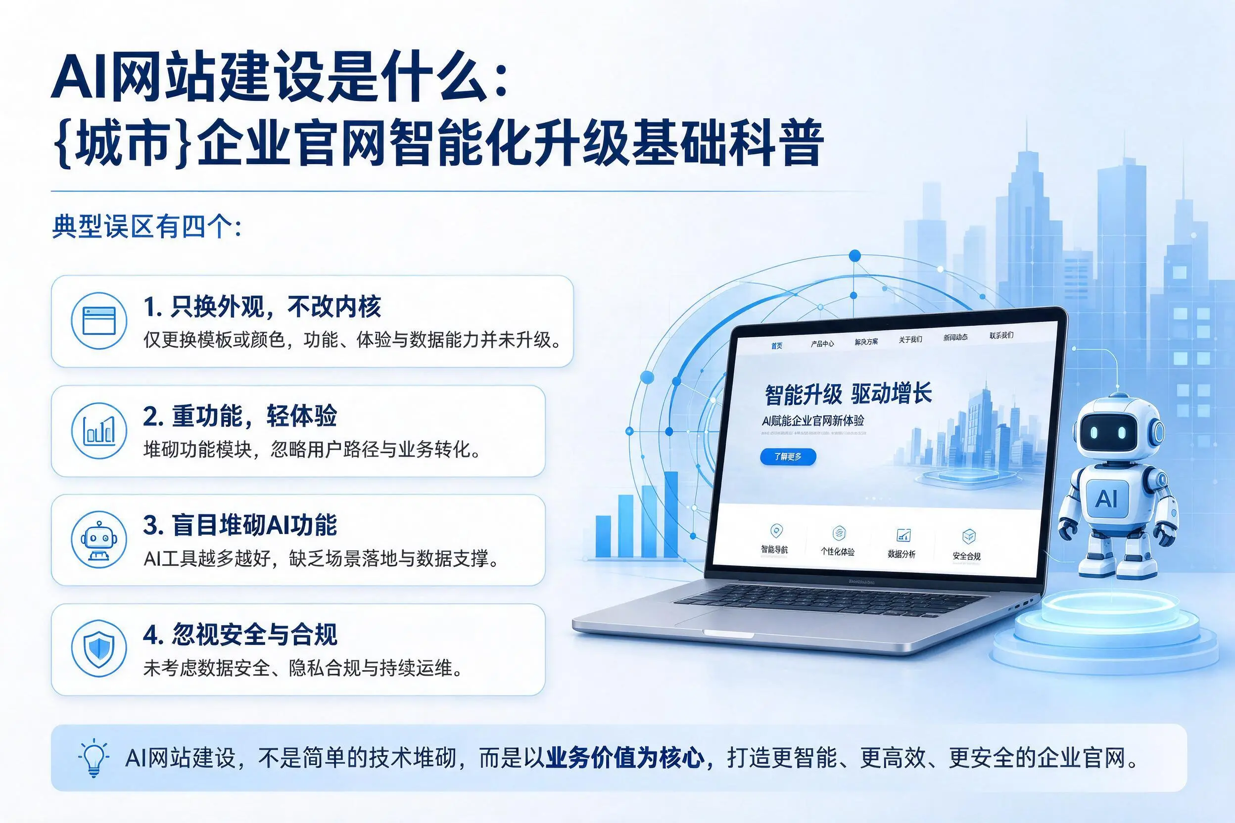 AI网站建设是什么:荆州企业官网智能化升级基础科普