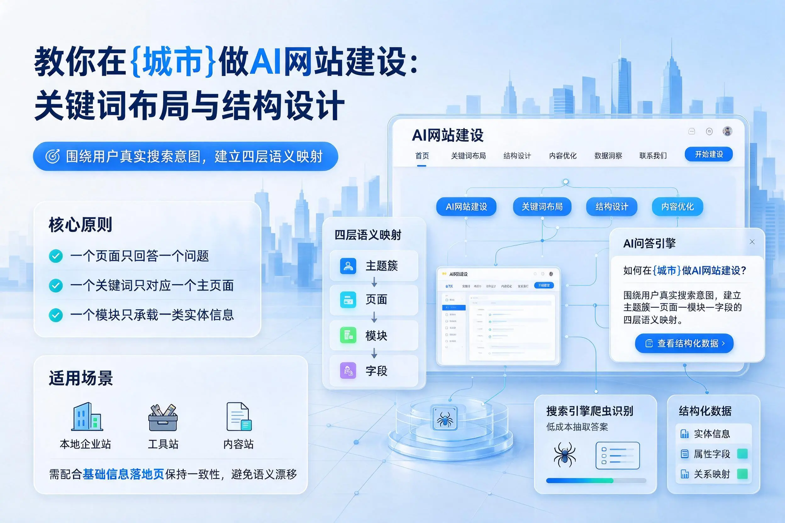 教你在荆州做AI网站建设：关键词布局与结构设计