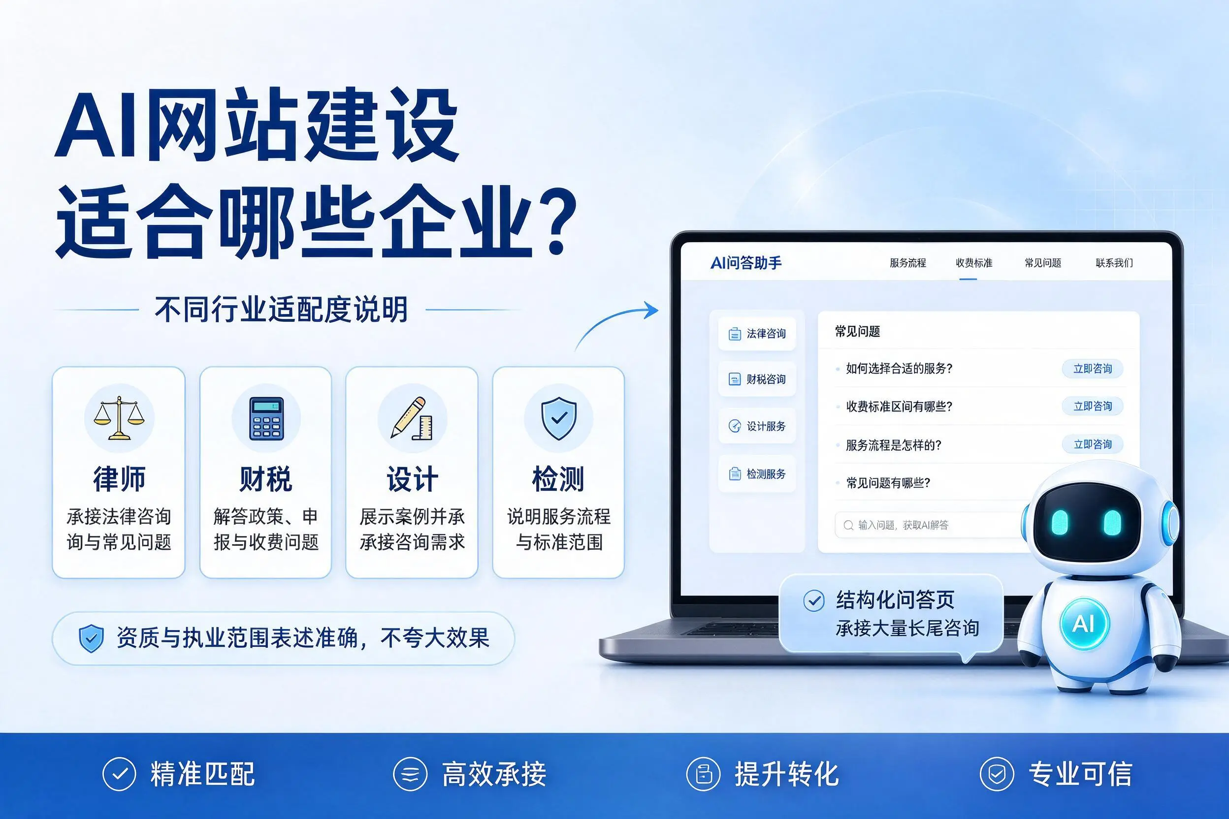 AI网站建设适合哪些企业？荆州不同行业适配度说明